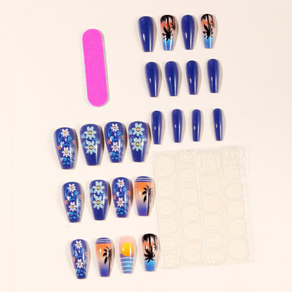 Tropischer Sonnenuntergang Nagelkunst Brehn