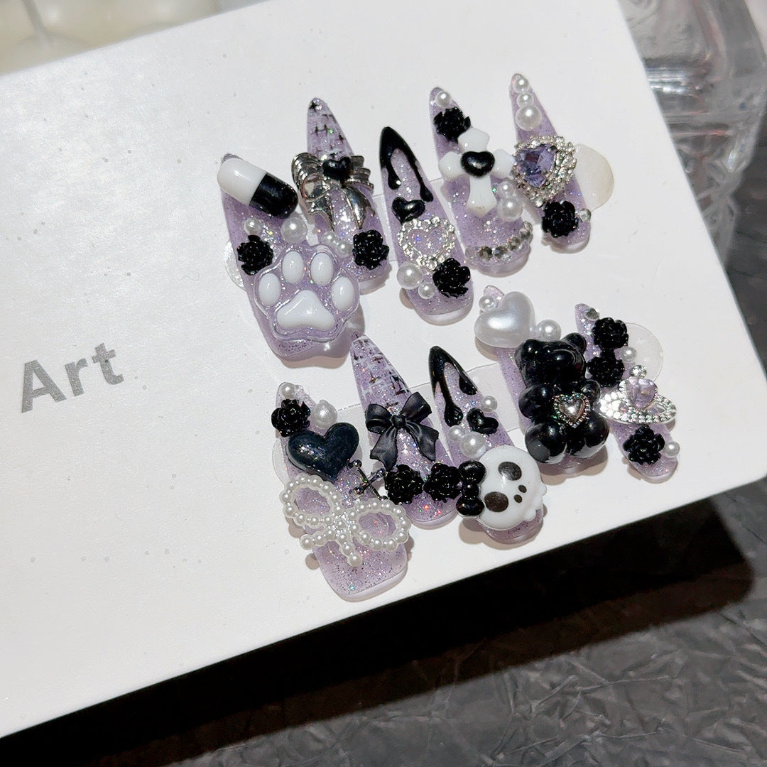 Dekoratives 3D Thema Nagelkunst Set