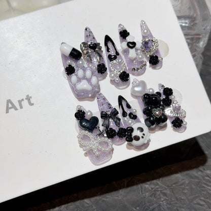 Dekoratives 3D Thema Nagelkunst Set