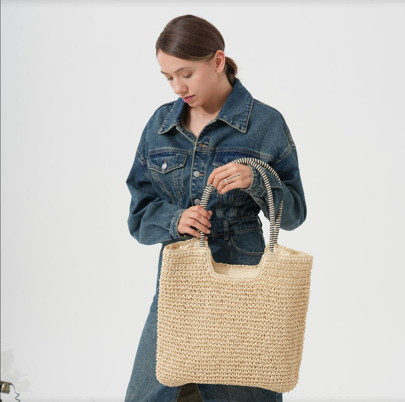 Modische Makramee Schultertasche Brehn