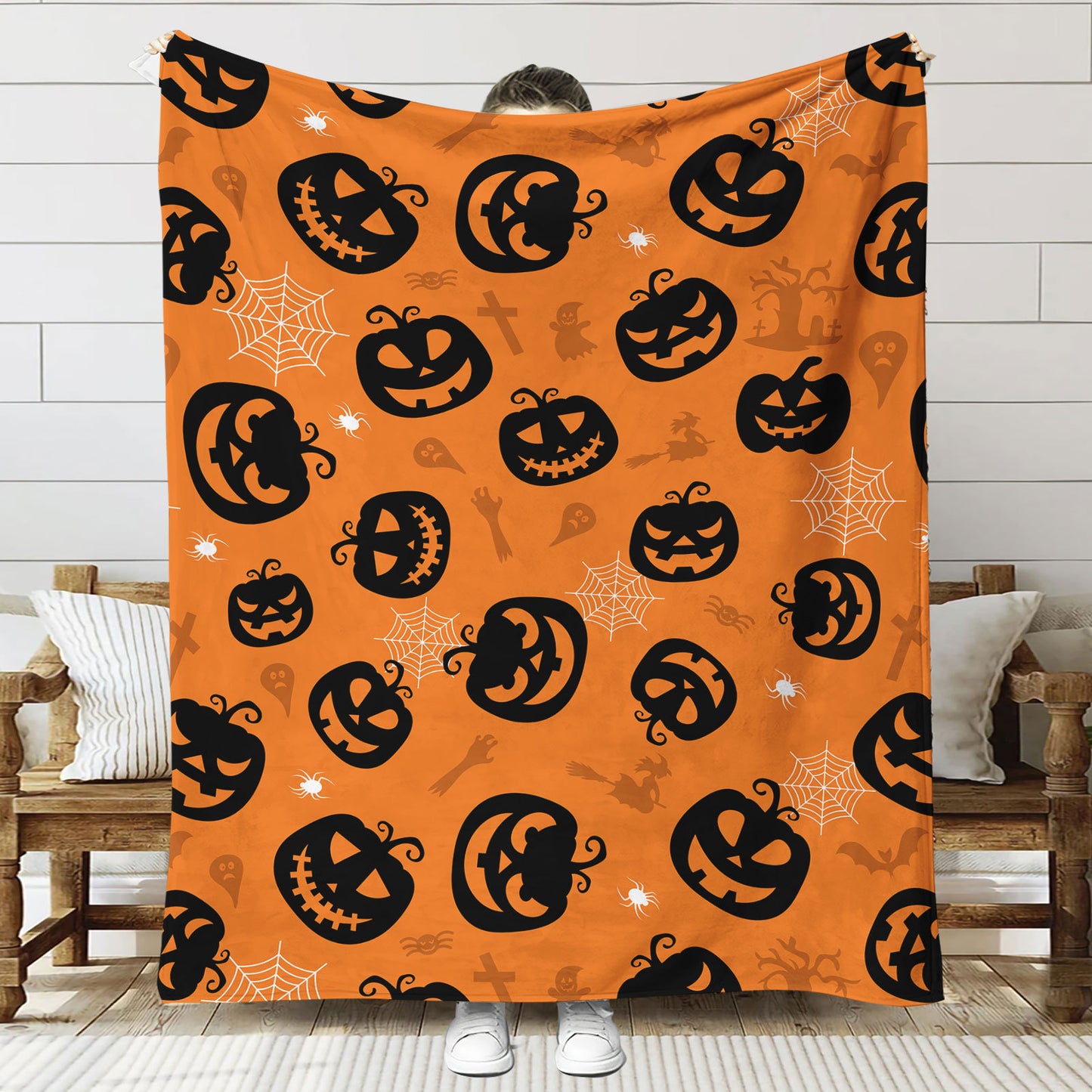 Fun-Themen Halloween Plüsch-Wurfdecke