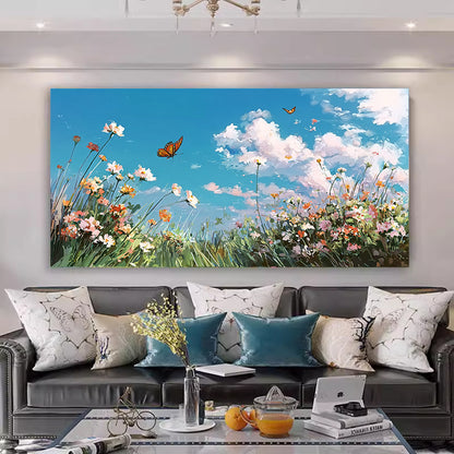 Florale Landschaft Leinwandkunst