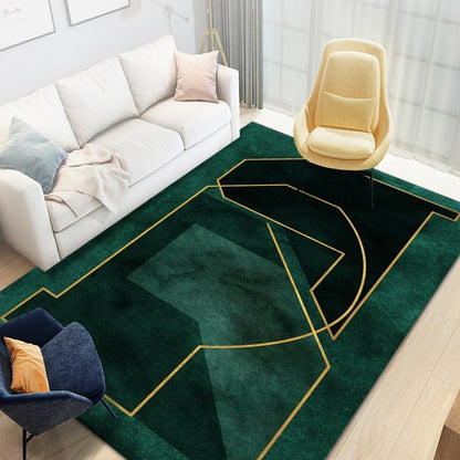 Luxuriöser geometrischer Designteppich