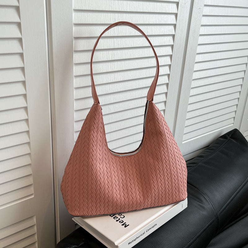 Texturierte Gewebte Schultertasche Brehn