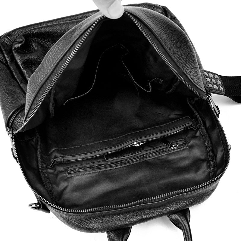 Vielseitiger Multifunktionaler Leder Rucksack Brehn