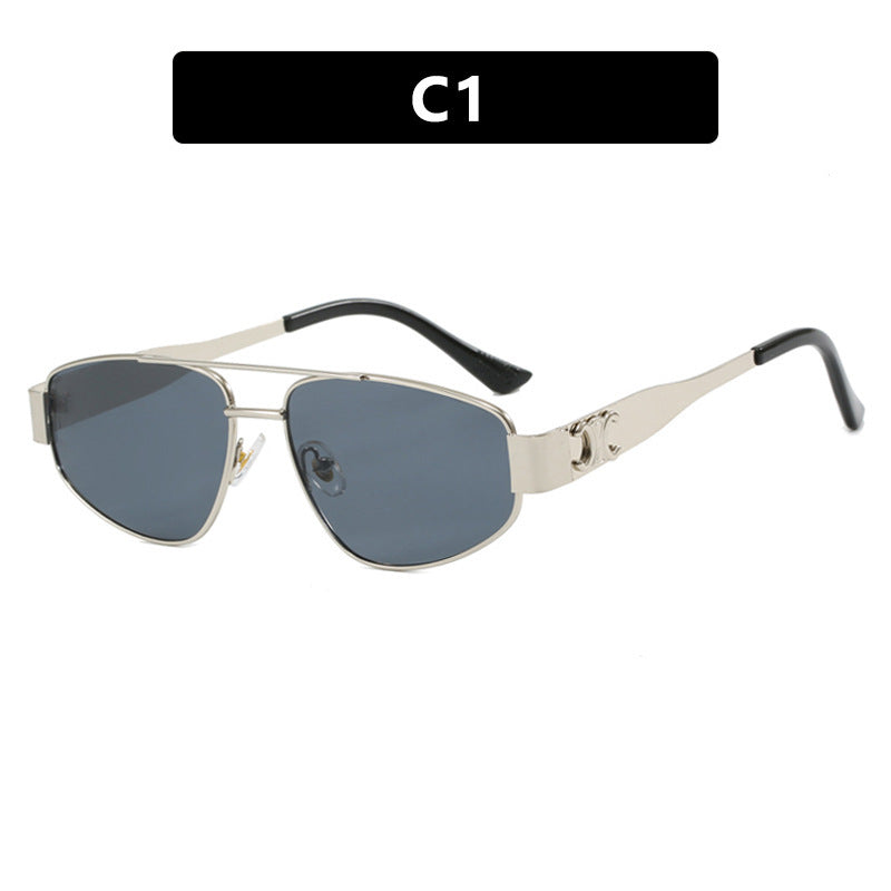 Damen Sportliche Sonnenbrille mit polarisierendem Gläser und elegantem Metallrahmen Brehn