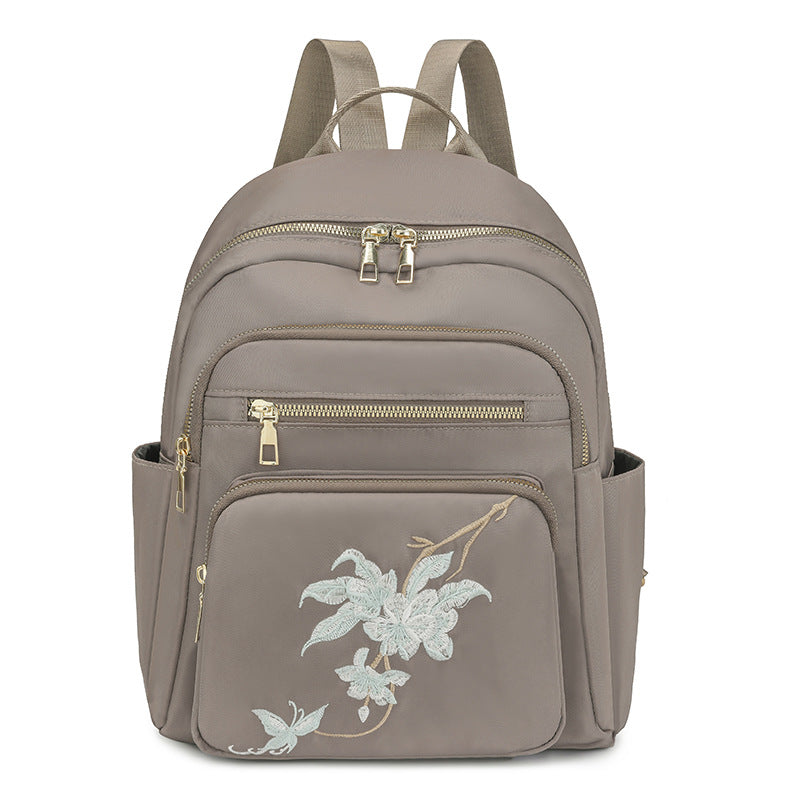 Bestickter Mehrfach-Taschen Rucksack