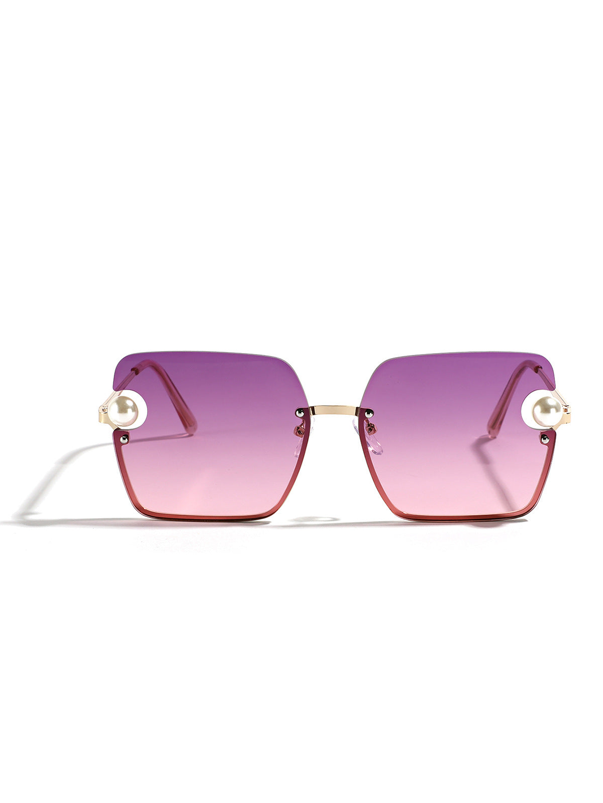 Damen quadratische Sonnenbrille mit elegantem Transparenzrahmen Brehn