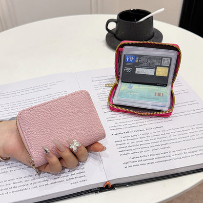 Texturiertes Reißverschluss-Wallet