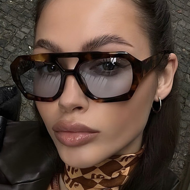 Damen modische Sonnenbrille im exklusiven Octagon-Design Brehn