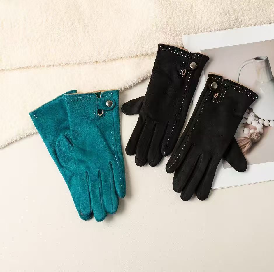 Touchscreen-kompatible weiche Lederhandschuhe Brehn