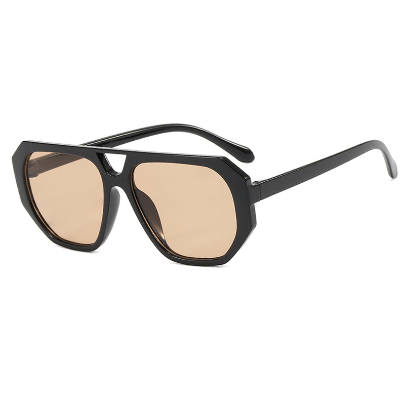 Damen Sonnenbrille im modischen Hexagon-Design mit UV-Schutz Brehn