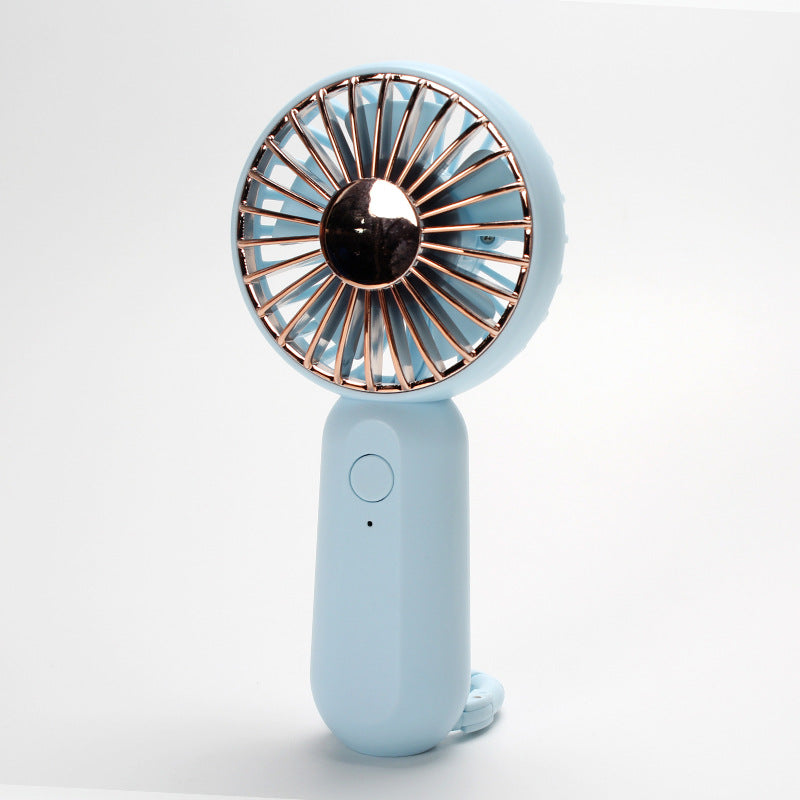 Unisex nan tragbarer Mini-Handventilator mit USB-Aufladung und Trageschlaufe Brehn