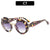 Geometrische sechseckige Rahmen-Sonnenbrille