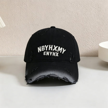 Herren Casual Distressed Texturiertes Baseball Cap Brehn