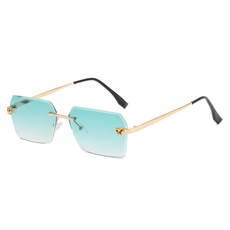 Damen modische quadratische Sonnenbrille mit elegantem Metallrahmen Brehn