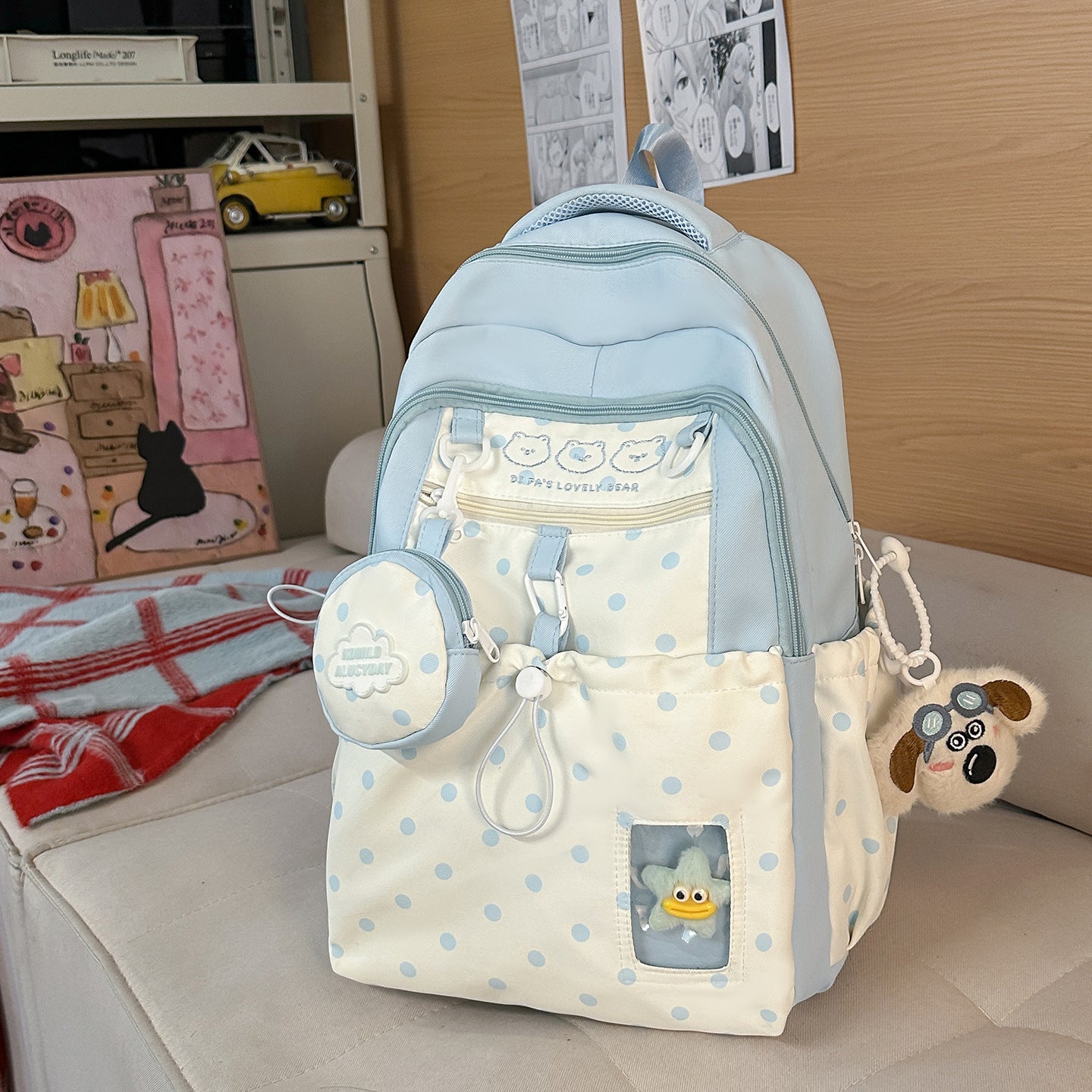 Spaß Charakter-Themen Multi-Taschen Schultasche