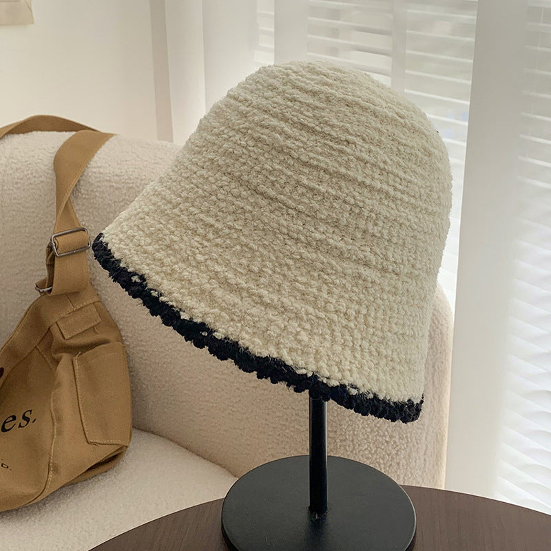 Strukturierter Wollener Bucket Hat