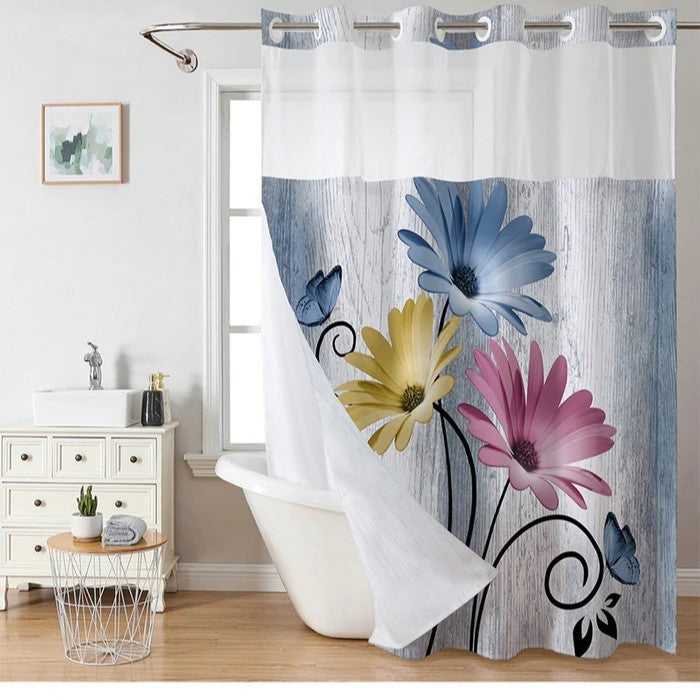 Künstlerische Florale Duschvorhang Brehn
