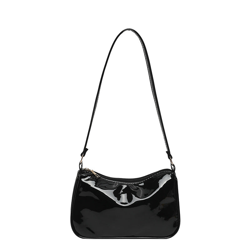 WoGlossy Texturiertes Handheld Crossbody Bag Brehn
