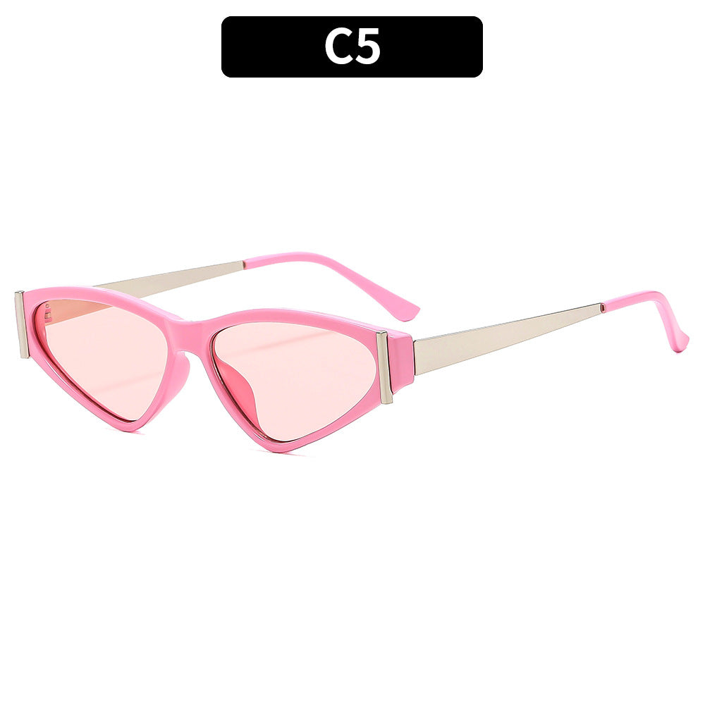 Retro-inspirierte dreieckige Sonnenbrille