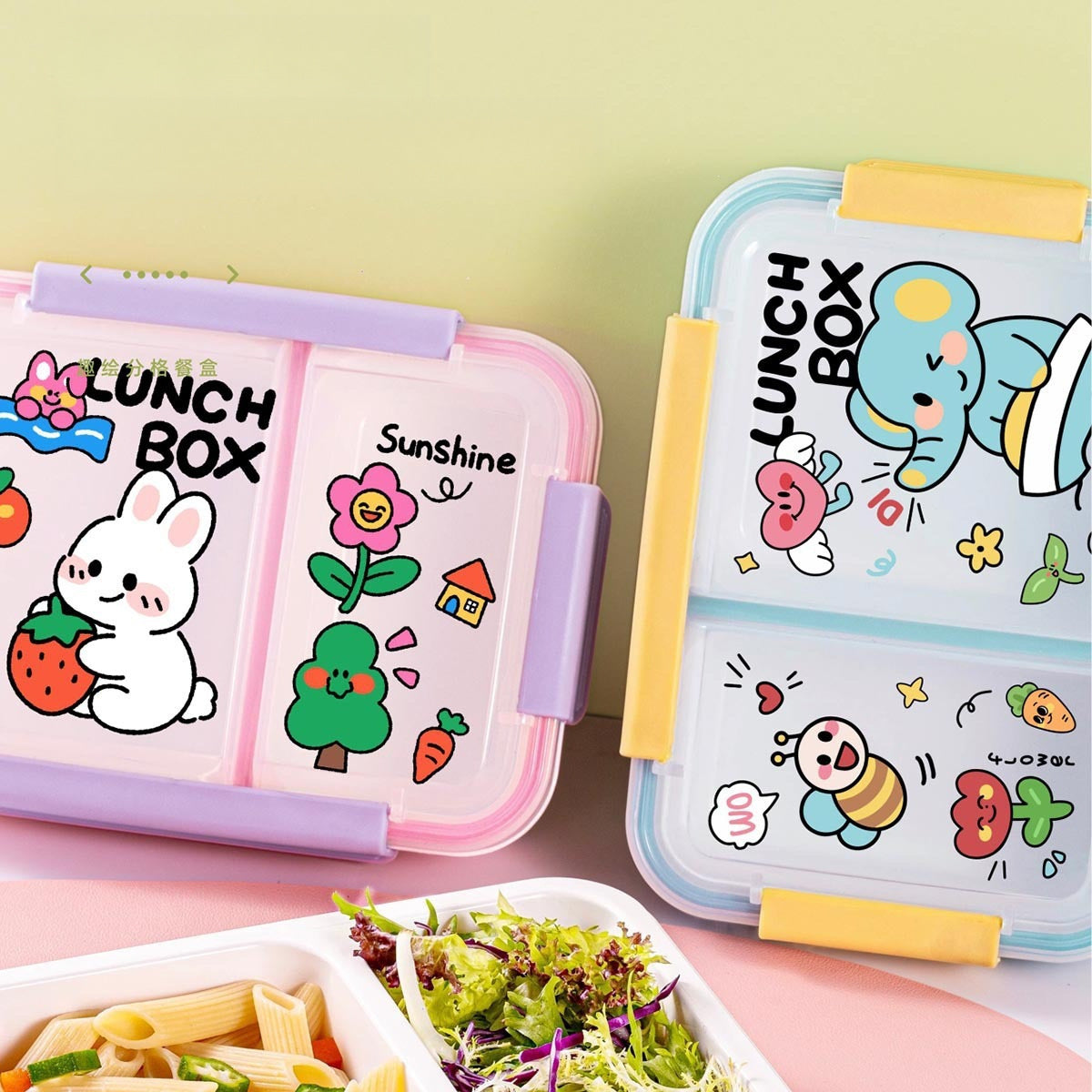 Spaß-Themen-Mehrfachfach-Lunchbox