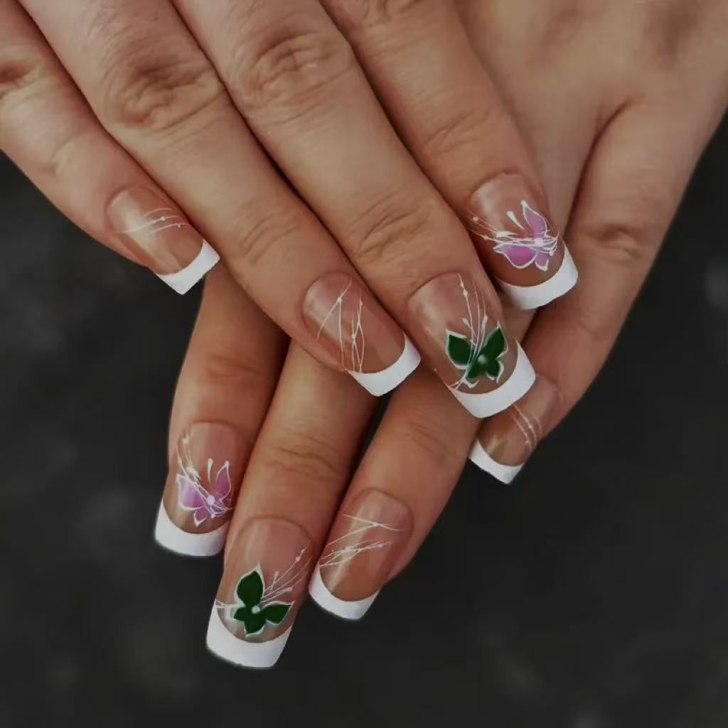 Floral Gradient Nail Art Design Kit Brehn