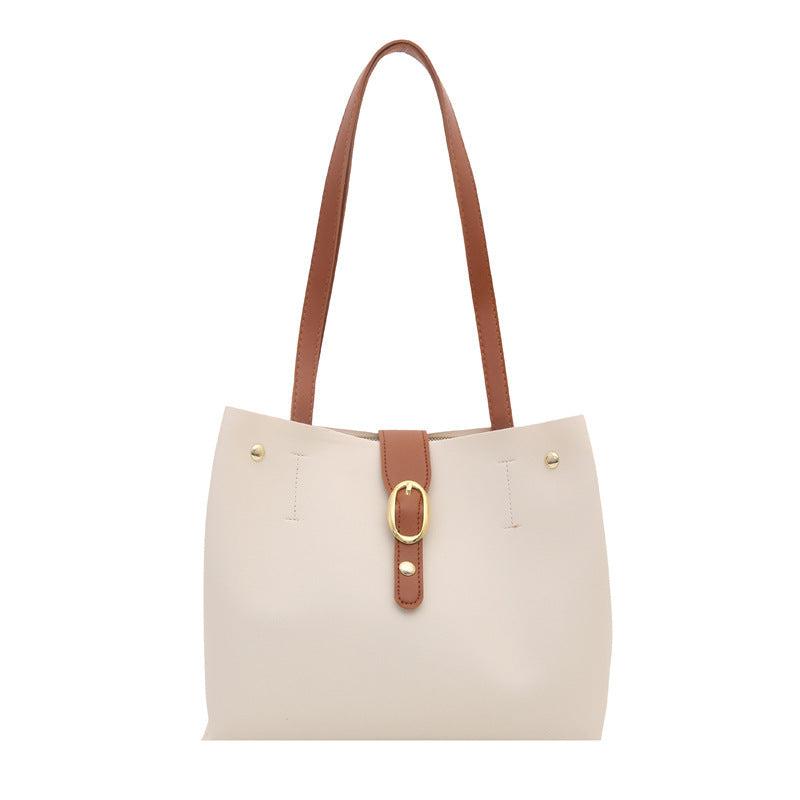 Strukturierte Leder-Shopper-Tasche Brehn