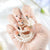 Künstlerisches herzverziertes Press-On-Nagelset Brehn