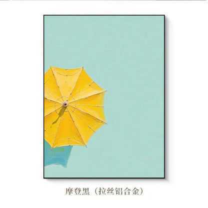 Sommer Strand Sonnenschirm Kunstdruck