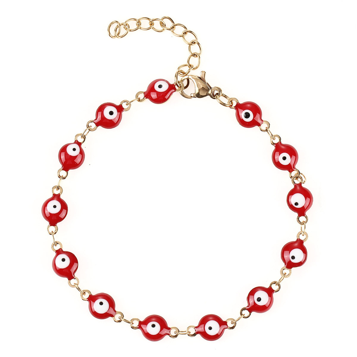 Buntes böse Augen Charm Armband Brehn