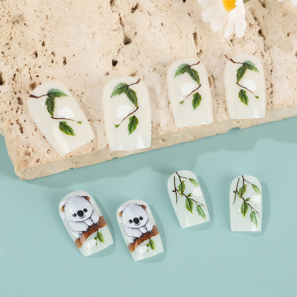 Kunstnägel im kreativen Panda-Design Brehn
