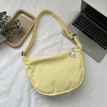 Lässige Stoff Schultertasche