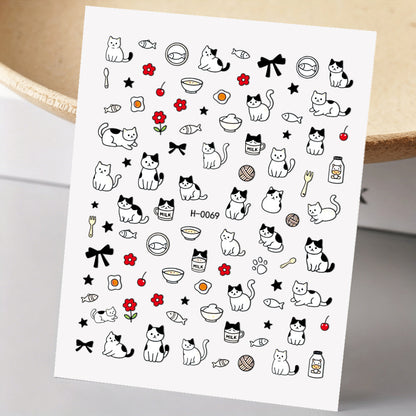 Niedliche Hunde-Themen-Nagelkunst-Sticker