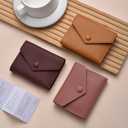 Strukturiertes Leder Kartenhalter Wallet