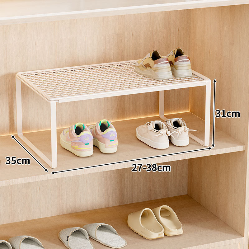 Verstellbarer erweiterbarer Metal Schuhregal-Organizer