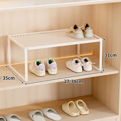 Verstellbarer erweiterbarer Metal Schuhregal-Organizer