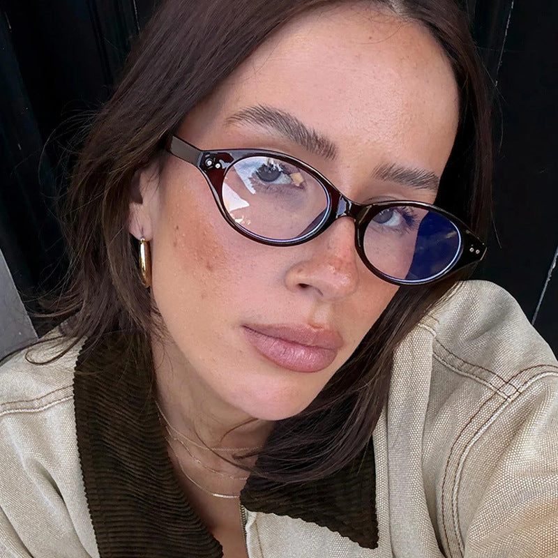 Damen Katzenaugen-Sonnenbrille mit einzigartigem Muster Brehn