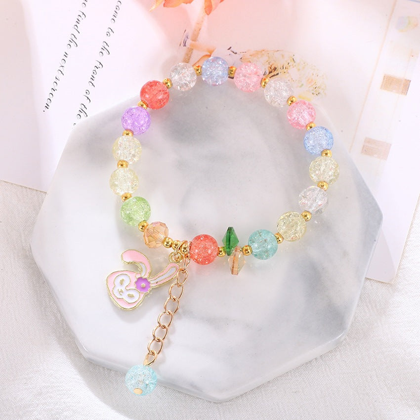 Verspieltes Armband mit Bunten Glasperlen Brehn