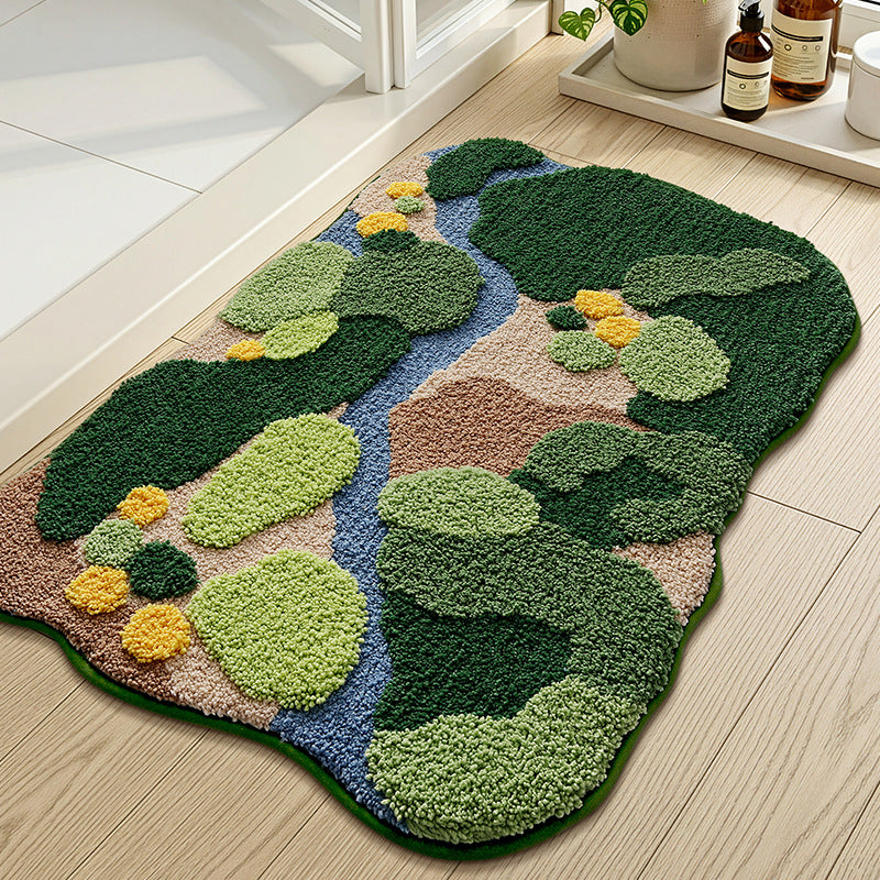 Floral Verzierte Innenteppich Badmatte Brehn