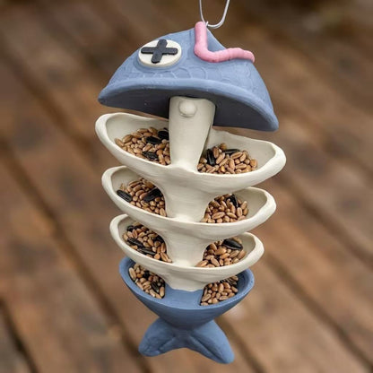 Kreativer fischförmiger Vogelhaus Brehn
