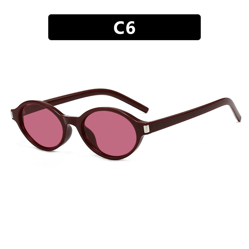 Damen elegante runde Sonnenbrille mit modernem Rahmen Brehn