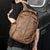 Eleganter Rucksack Aus Robustem Kunstleder mit Multifunktionalen Fächern Brehn