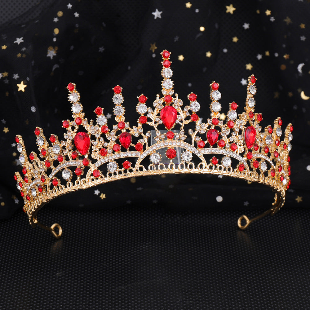 Damen Elegante Kristall-Tiara mit filigranem Design Brehn
