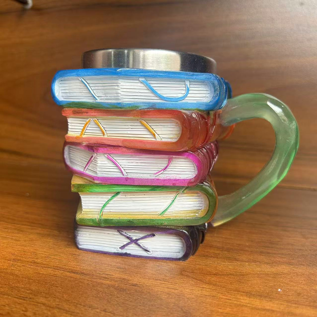 Kreative Buchstapel Tasse Brehn