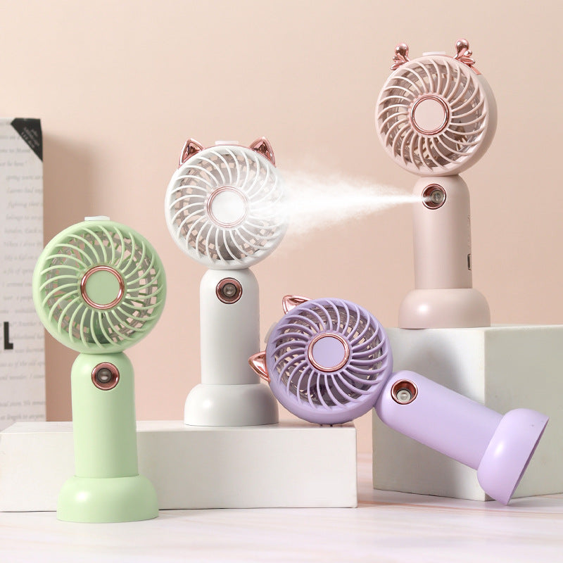 Damen Mini USB Handventilator mit Katzenohren Brehn
