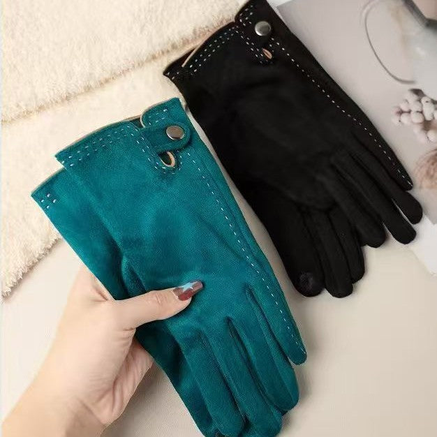 Touchscreen-kompatible weiche Lederhandschuhe Brehn