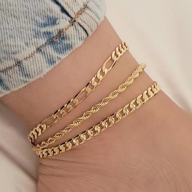 Elegante Drei-Strang-Link-Armbanduhr Brehn