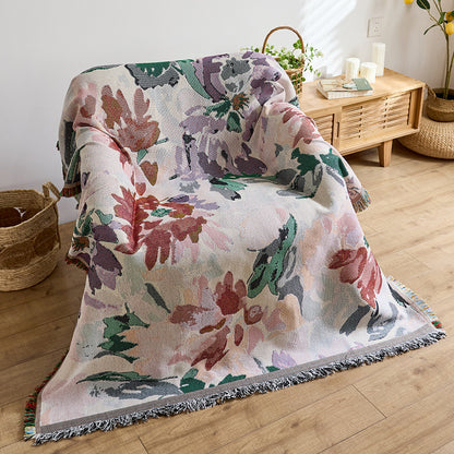 Künstlerische Jacquard-Wurfdecke