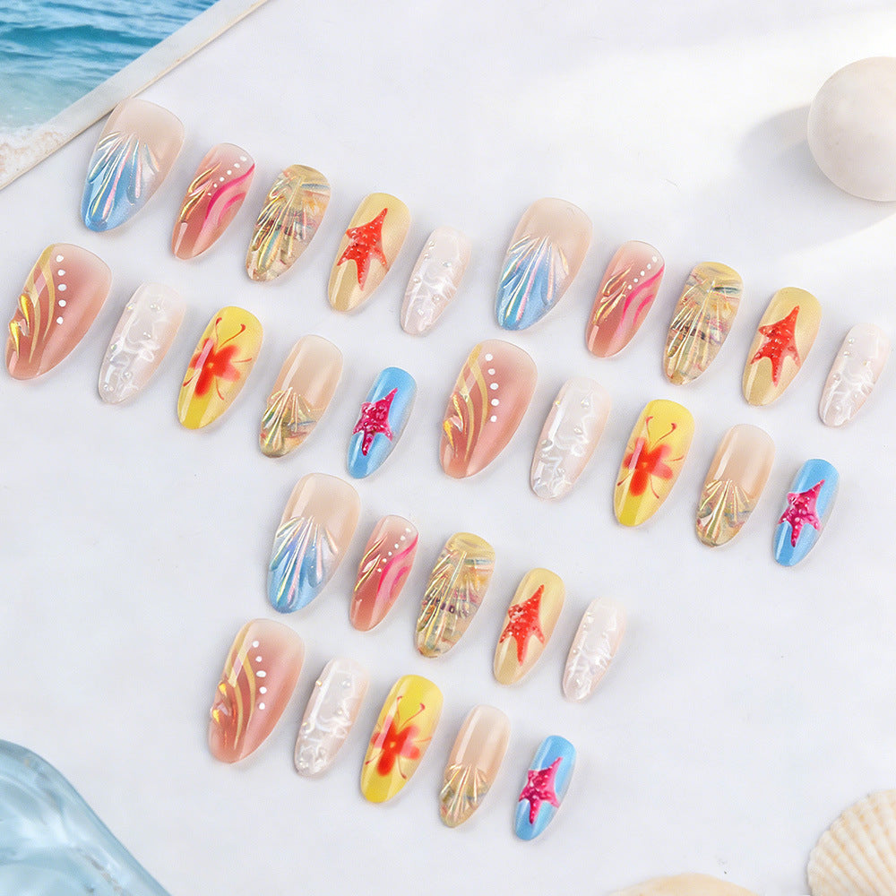 Dekoratives Press-On Nagelkunstset Brehn